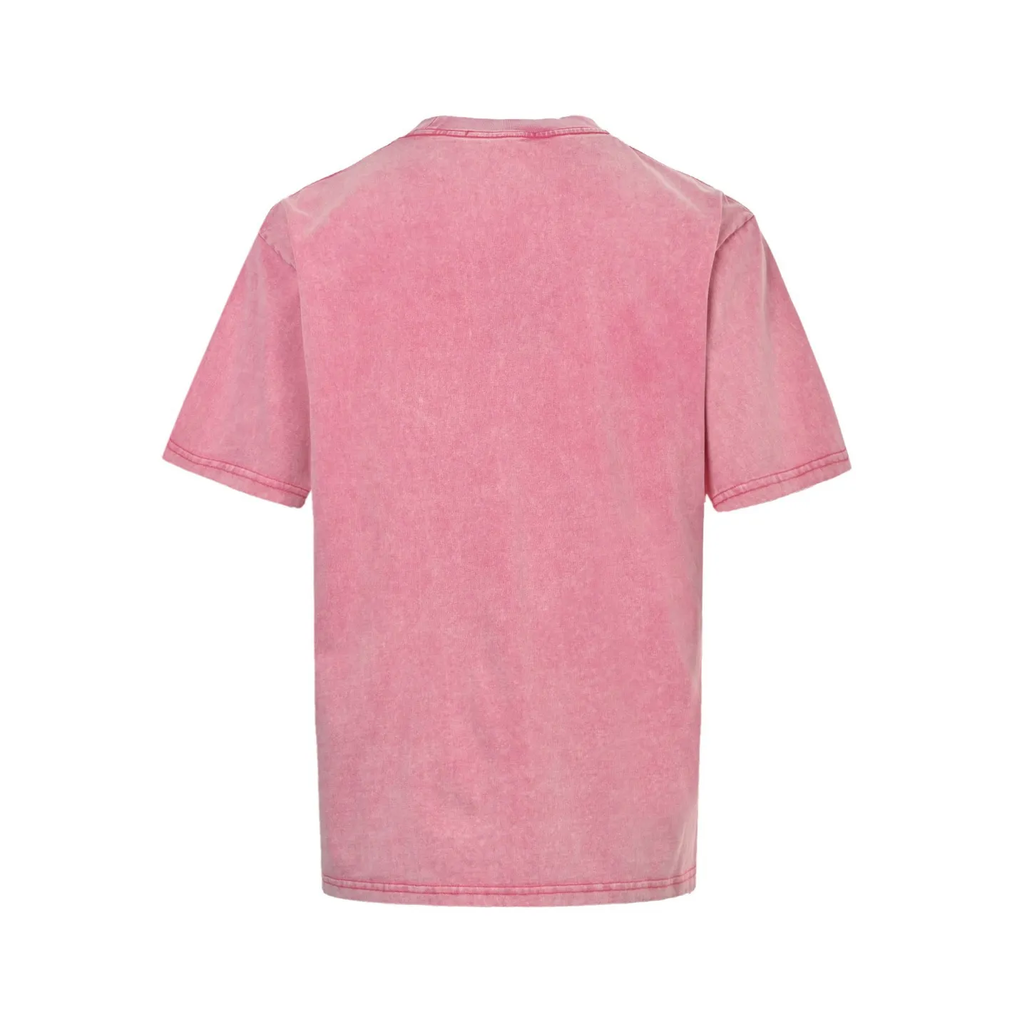 Louis Vuitton/Louis Vuitton 25ss embroidered letters washed distressed short sleeves
